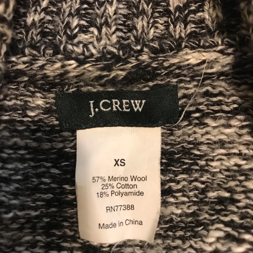 J.Crew Women's Merino Wool Blend Shawl Collar Cardigan Sweater - Size XS